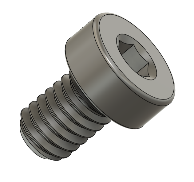 3D model image of Haas 06-0329 replacement bolt for fine boring head cartridge