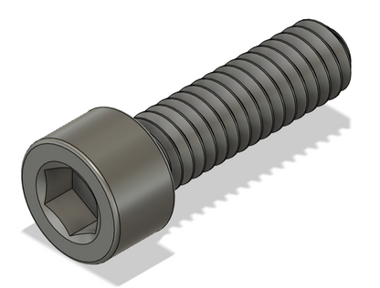3D model screenshot of a single Mitee-Bite 60500 replacement bolt